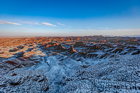 甘肃张掖市冬季平山湖大峡谷山谷摄影图配图