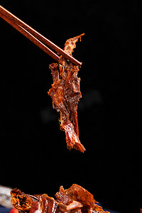 长沙美食摄影照片_鸭肉熟食酱板鸭卤鸭湖南特产摄影图配图