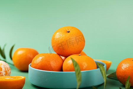 水果橘子摄影照片_新鲜果实沃柑果蔬蜜桔摄影图配图