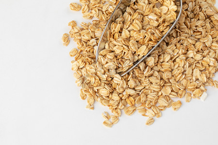 营养元素早餐燕麦纯色桌面静物摄影图配图