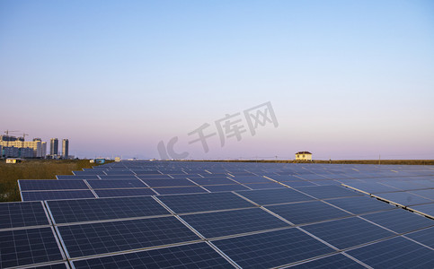 新能源瑞安市西湾太阳能光伏下午太阳能发电站无摄影图配图