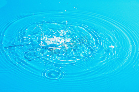 水花水波纹白天水波纹蓝色水室外水波纹摄影图配图