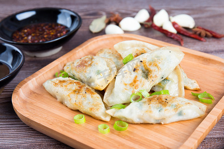 好吃的饺子冬至冬天美食水饺煎饺