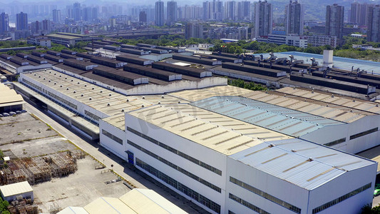 企业文化决战展架摄影照片_重庆大型企业厂区