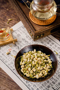 京东春茶节摄影照片_养生花茶茶干茉莉花茶茶饮摄影图配图