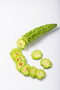 凉瓜蔬菜祛暑饮食新鲜摄影图配图