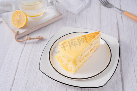 美食芒果蛋糕食品甜品摄影图配图