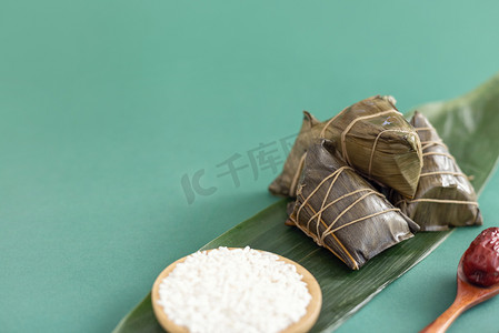粽子端午节传统美食创意静物摄影图配图