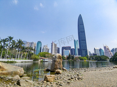 深圳中午城市CBD建筑摄影图配图