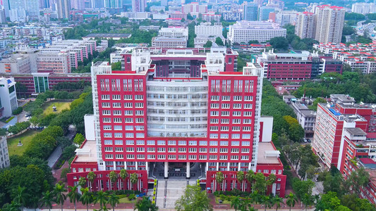 广州暨南大学校园航拍