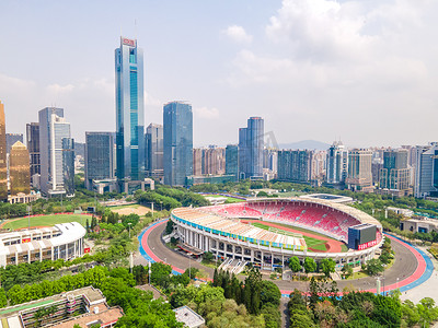 广州蓝天天河体育场体育中心旅行摄影图配图