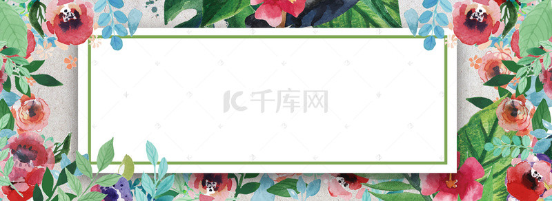植物花卉夏天背景图片_植物花卉banner