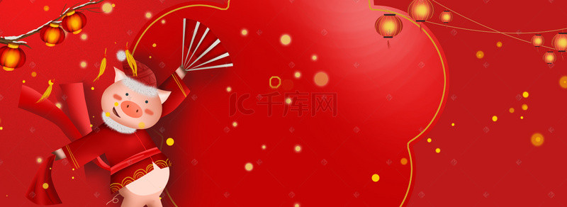 2019新年年货背景图片_新年春节年货节电商海报背景