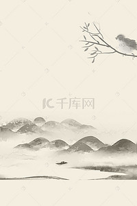 兴趣班书法背景图片_中国传统水墨画背景素材