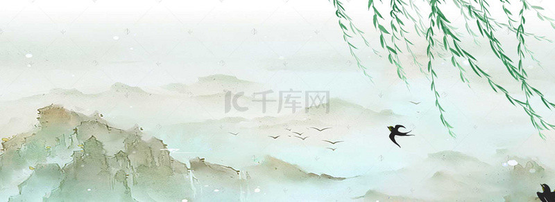 中国风背景促销banner