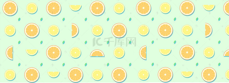 夏日柠檬矢量文艺banner
