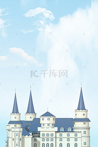 天空之城城堡背景