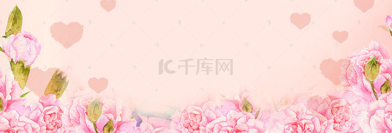 淘宝海报粉色背景图片_天猫浪漫促销海报