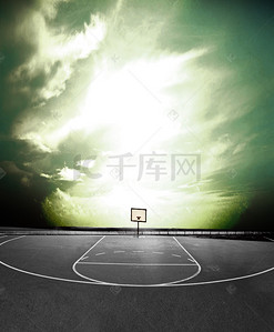 篮球场海报背景素材