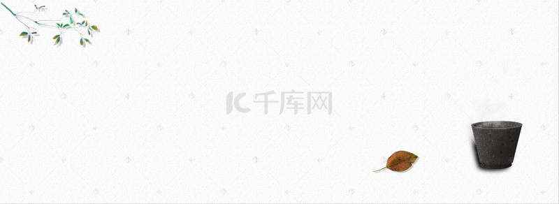文艺范背景图片_桌面白色简约文艺范banner