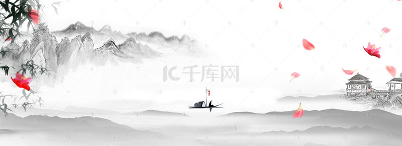 中国风手绘竹子背景图片_创意合成中国风背景