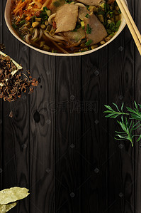 辣椒面背景图片_传统中式面馆面食