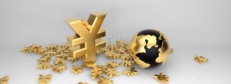 人民币背景图片_金融商业人民币符号与地球