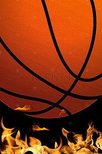 黑色大气创意篮球海报