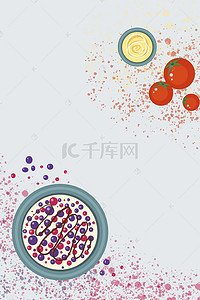 米饭素材背景图片_中式快餐宣传单背景素材