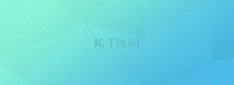 小清新简约绿色渐变几何banner