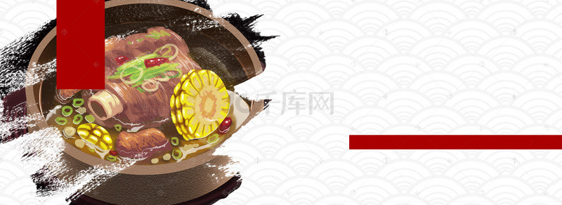 展架宣传背景图片_川渝特色酸菜鱼美食特惠海报展架背景模板