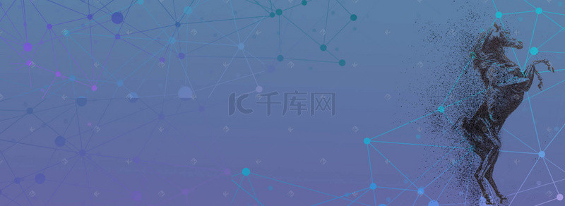 展架背景招聘背景图片_都市剪影马简约商务设计海报banner