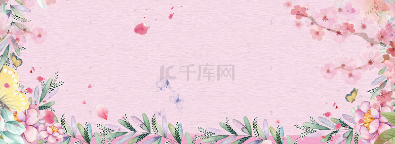 花瓣背景图片_38女王节促销海报背景