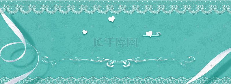 简约唯美花朵结婚邀请函banner