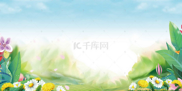 首页背景图片_大自然背景促销banner