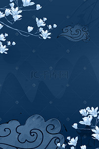 莫兰迪色海报背景背景图片_简约中国风大气中式莫迪兰背景海报