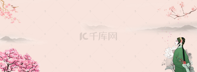 广告设计背景图片_复古风中国戏曲广告设计背景