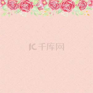 粉色花朵浪漫PSD分层主图背景素材