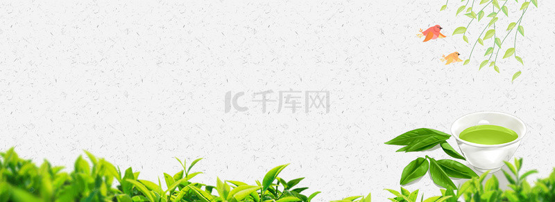 淘宝首页背景图片_淘宝天猫春茶上市首页促销海报banner