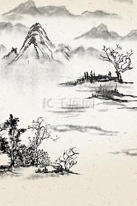 浪漫手绘插画背景图片_手绘插画古典桃花节背景素材