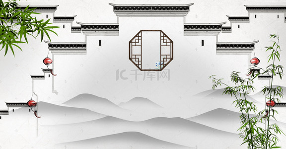 中式背景背景图片_高端中式房地产背景