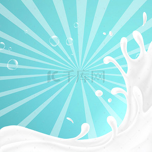 牛奶背景图片_温和洁面乳促销主图