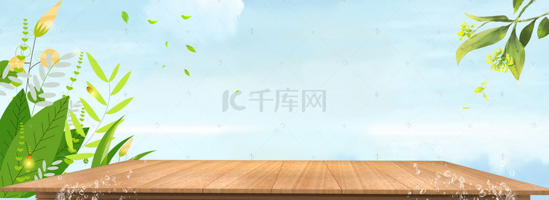 油画春夏背景图片_清新唯美春夏新风尚化妆品海报banner