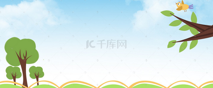 商务背景背景图片_森林背景banner