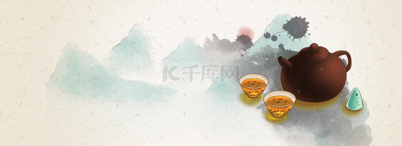 普洱茶背景图片_普洱茶海报背景素材