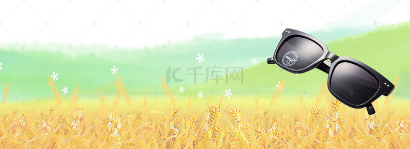 淘宝太阳镜广告背景banner