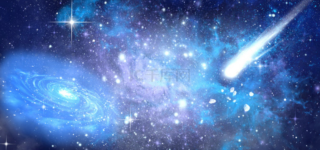 儿童宇宙背景图片_梦幻宇宙星空科幻背景