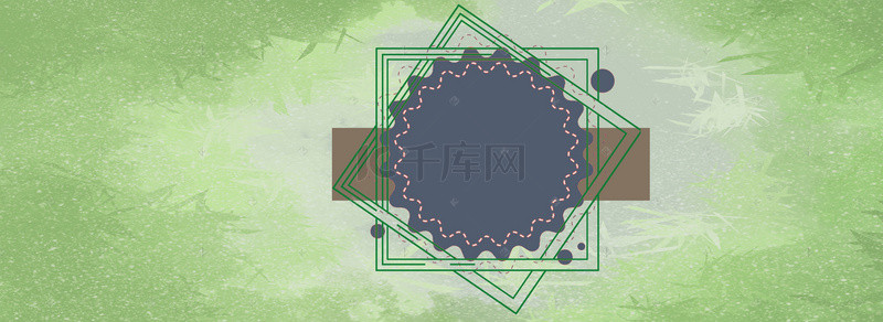 绿色logo背景图片_几何变形平面绿色背景素材
