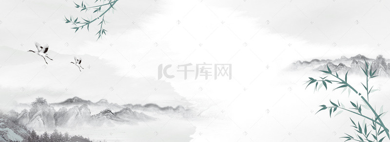 中国古韵背景图片_中国风古韵水墨画banner