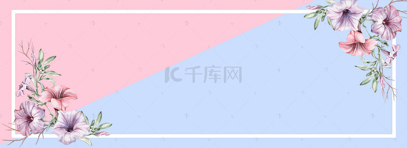 首页简约蓝色背景图片_2017夏季服装促销banner
